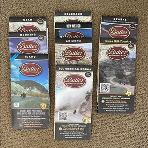 Butler Motorcycle Maps Collection
Lot of 9 maps